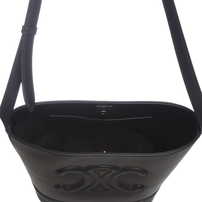 Bolsa-Celine-Bucket-Couro-Preta