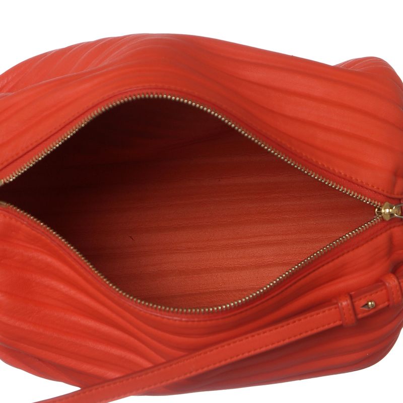 Bolsa-Loewe-Bracelet-Pouch-Couro-Laranja