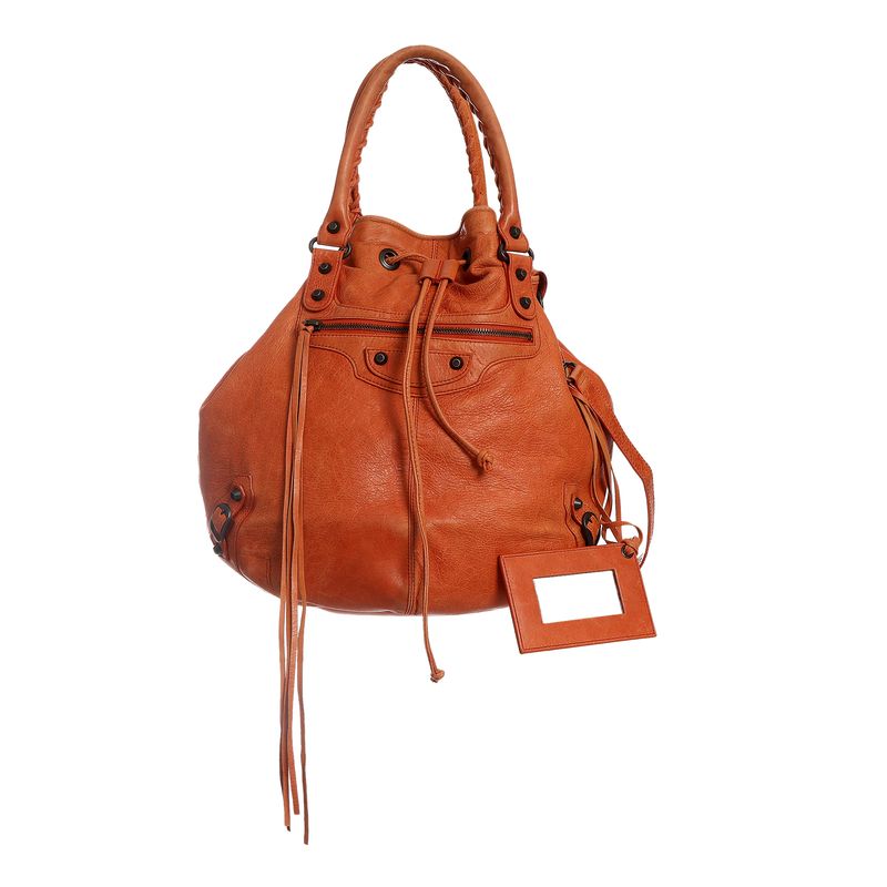 Bolsa-Balenciaga-PomPon-Laranja-