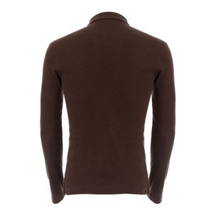 Camiseta Ricardo Almeida Polo Manga Longa Marrom Claro