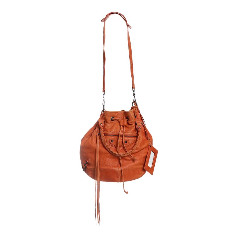 Bolsa-Balenciaga-PomPon-Laranja-