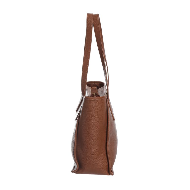 Bolsa-Longchamp-Tote-Couro-Marrom-