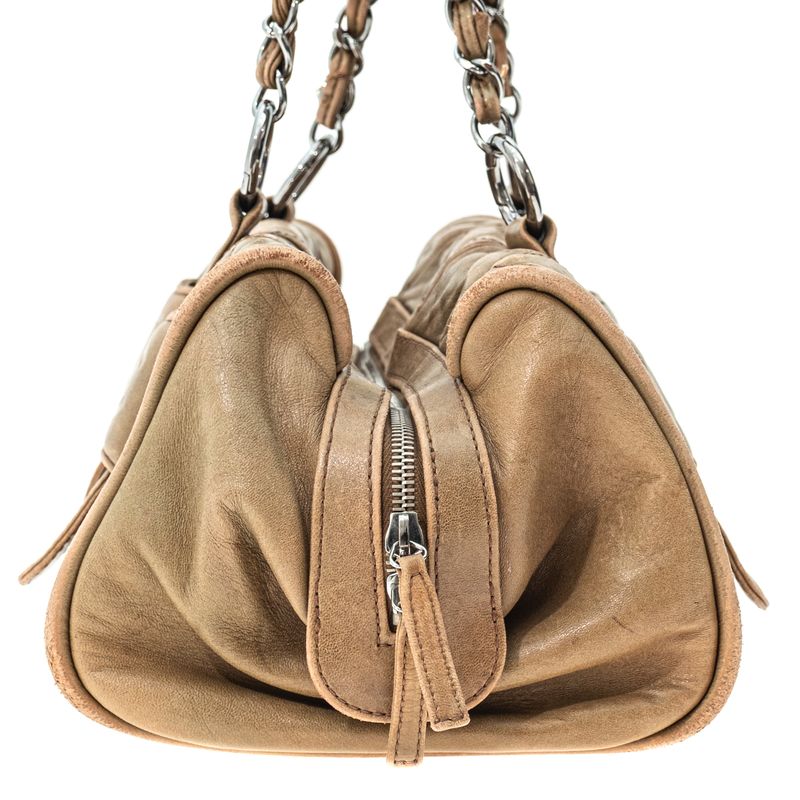 Bolsa-Chanel-Vintage-Matelasse-Bege-
