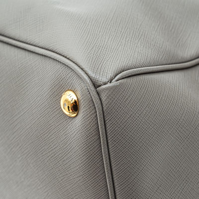 Bolsa-Prada-Galleria-Couro-Saffiano-Cinza