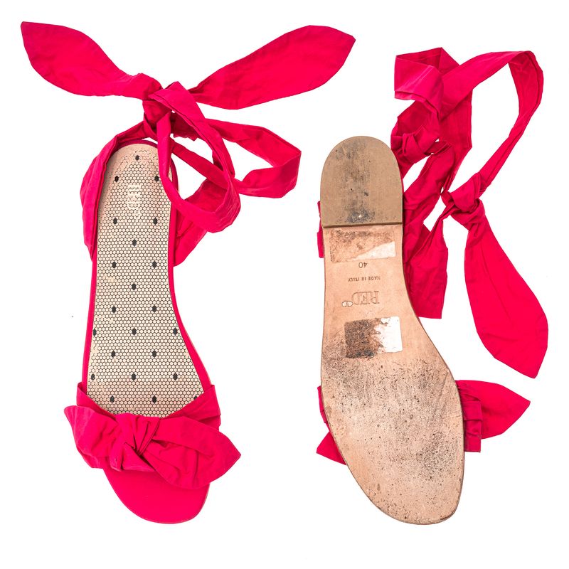 Sandalia--Red-Valentino-Tecido-Rosa-