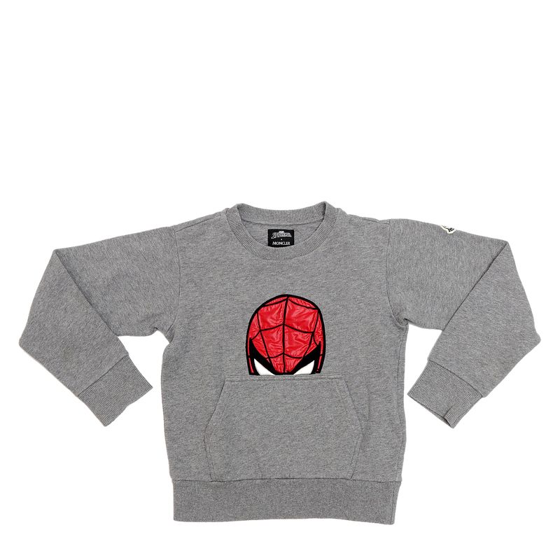 Moletom-Moncler-Spider-Infantil-Cinza