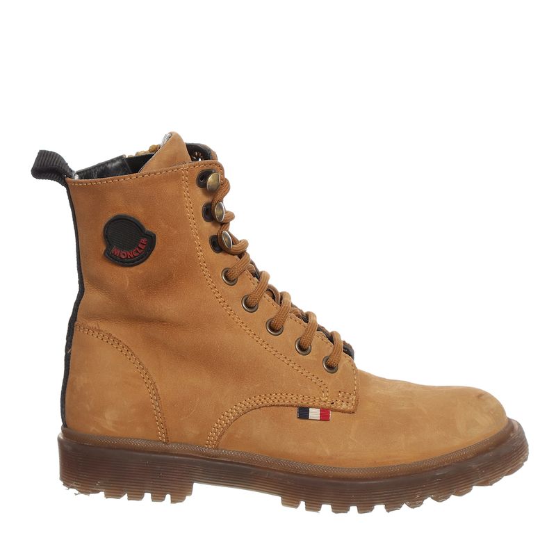 Bota-Moncler-Infantil-Camurca-Caramelo