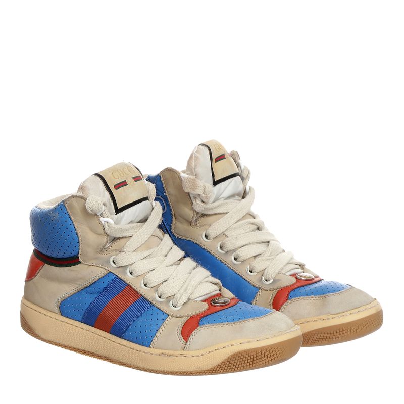 Tenis-Gucci-Infantil-Cinza-e-Azul