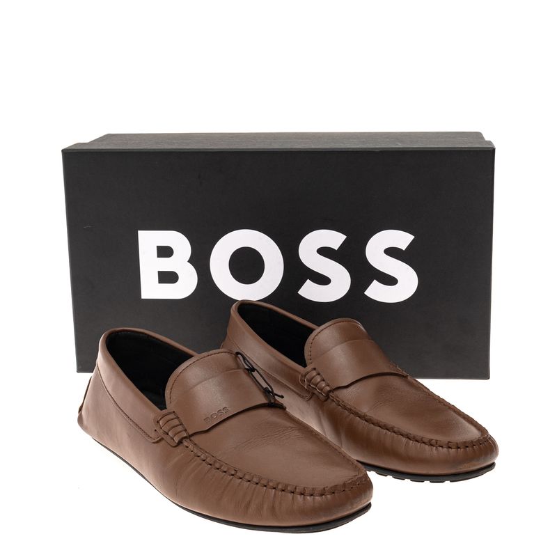 Mocassim-Hugo-Boss-Couro-Marrom-