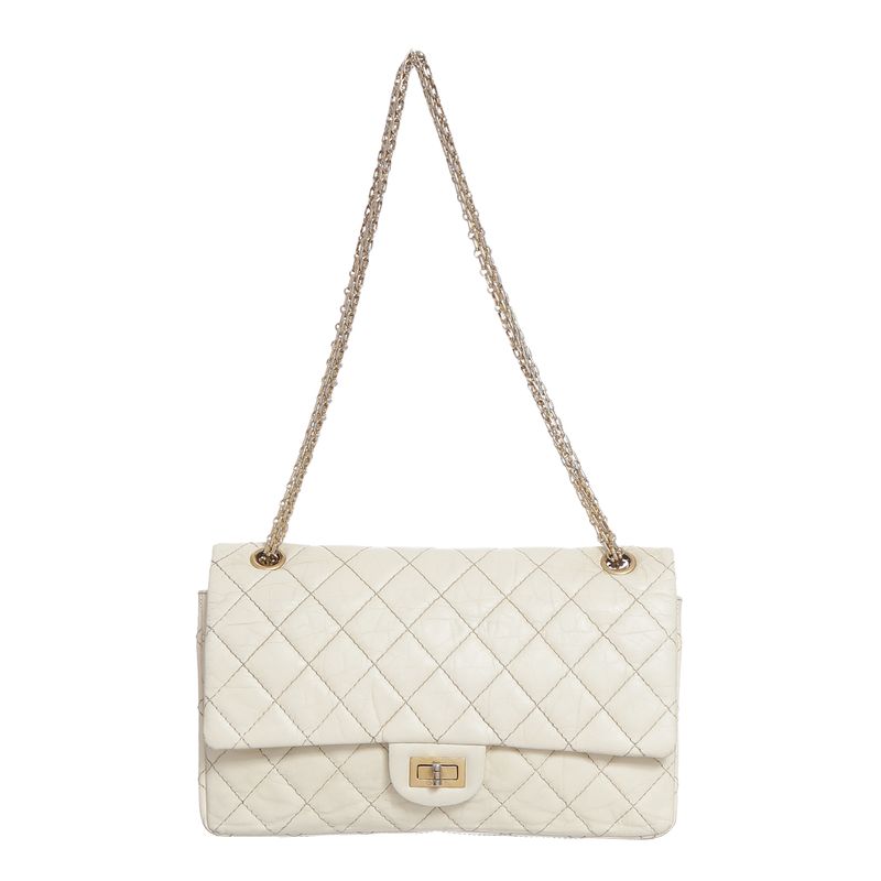 Bolsa-Chanel-Reissue-226-Double-Flap-Bege