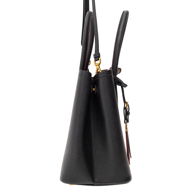 Bolsa-Prada-Double-Pequena-Saffiano-Preto