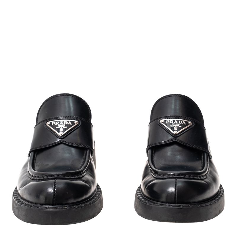 Mocassim-Prada-Chocolate-Couro-Preto