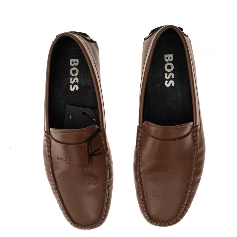 Mocassim-Hugo-Boss-Couro-Marrom-