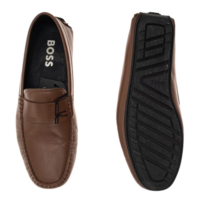 Mocassim-Hugo-Boss-Couro-Marrom-