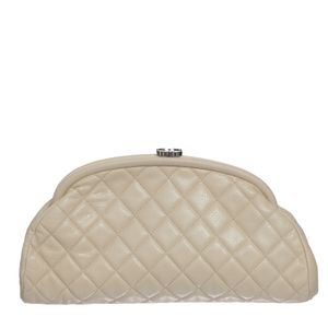 Bolsa Chanel Cluch Timeless Caviar Bege