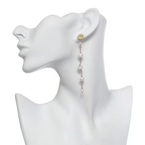 Brinco Esfera Perolada Longo