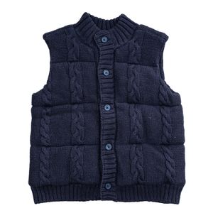 Colete Janie and Jack Infantil Tricô Azul