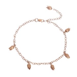 Pulseira Carla Amorim Tulipinhas Ouro Rose