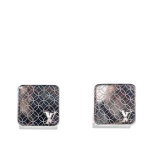 Abotoadura Louis Vuitton Champs Elysees Prateada