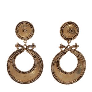 Brinco Vintage Pendente Dourado