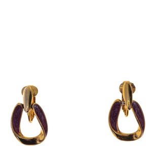 Brinco Vintage Pressão Argola Dourado Rosa