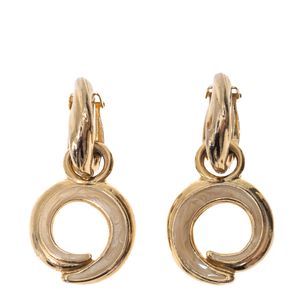 Brinco de Pressão Vintage Círculo Dourado