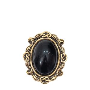Broche Vintage Pedra Preta