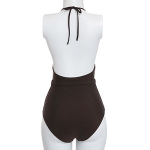 Maiô Adriana Degreas Frente Única Marrom