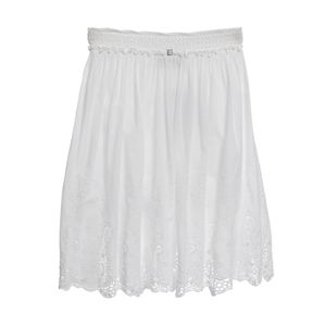 Saia Ermanno Scervino Infantil Bordada Branca