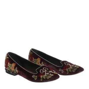 Sapatilha Dolce & Gabbana Marsala Bordada