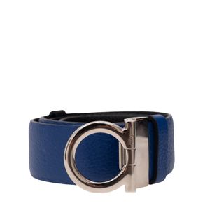 Cinto Salvatore Ferragamo Reversível Azul