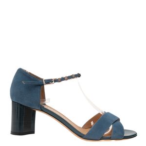 Sandália Salvatore Ferragamo Camurça Azul