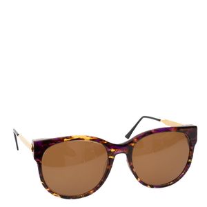 Óculos Thierry Lasry Acetato Mescla Marrom e Metal Dourado