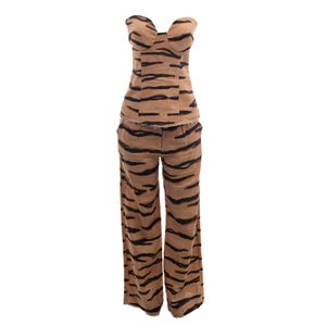 Conjunto Tig Linho Estampa Animal Print