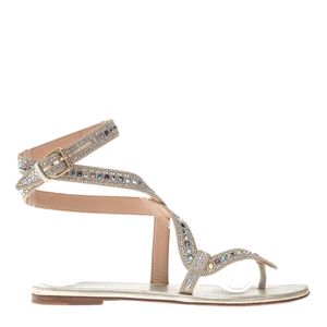 Sandália Christian Dior Rasteira Dourada