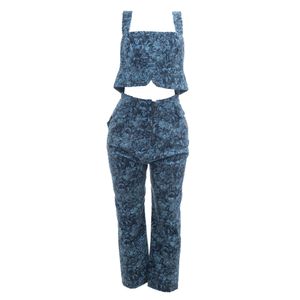 Conjunto b/yourself Estampado Azul