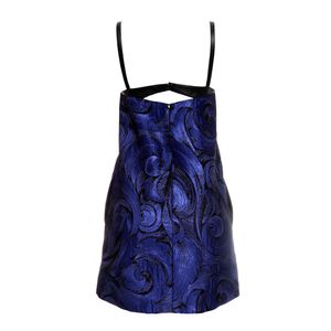 Vestido Paula Raia Jacquard Azul