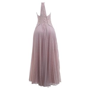 Vestido Martha Medeiros Plissado Rosa