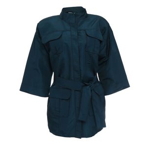 Parka Oscar de La Renta Vintage Utilitária Azul