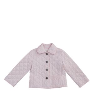Casaco Burberry Infantil Matelassê Rosa