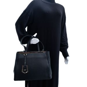 Bolsa Fendi 2Jours Couro Preta
