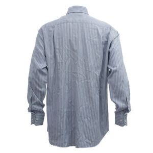 Camisa Boss Listrada Azul e Branco