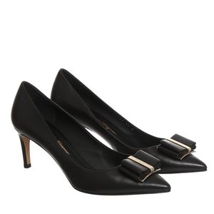 Sapato Ferragamo Scarpin Couro Preto