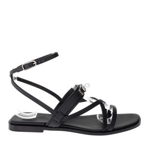 Sandália Hermès Kelly Preta