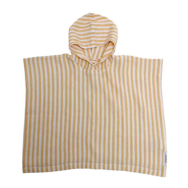 Poncho Infantil Listras Amarelo