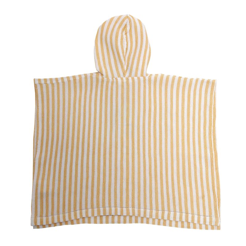 Poncho Infantil Listras Amarelo